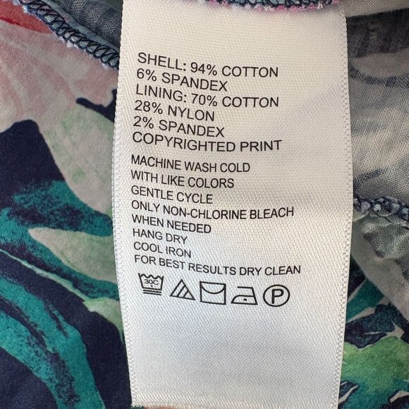 Tommy Bahama Perfectly Paradise Midi Dress Sundress Womens M Blue Floral Tiered - Picture 6 of 12